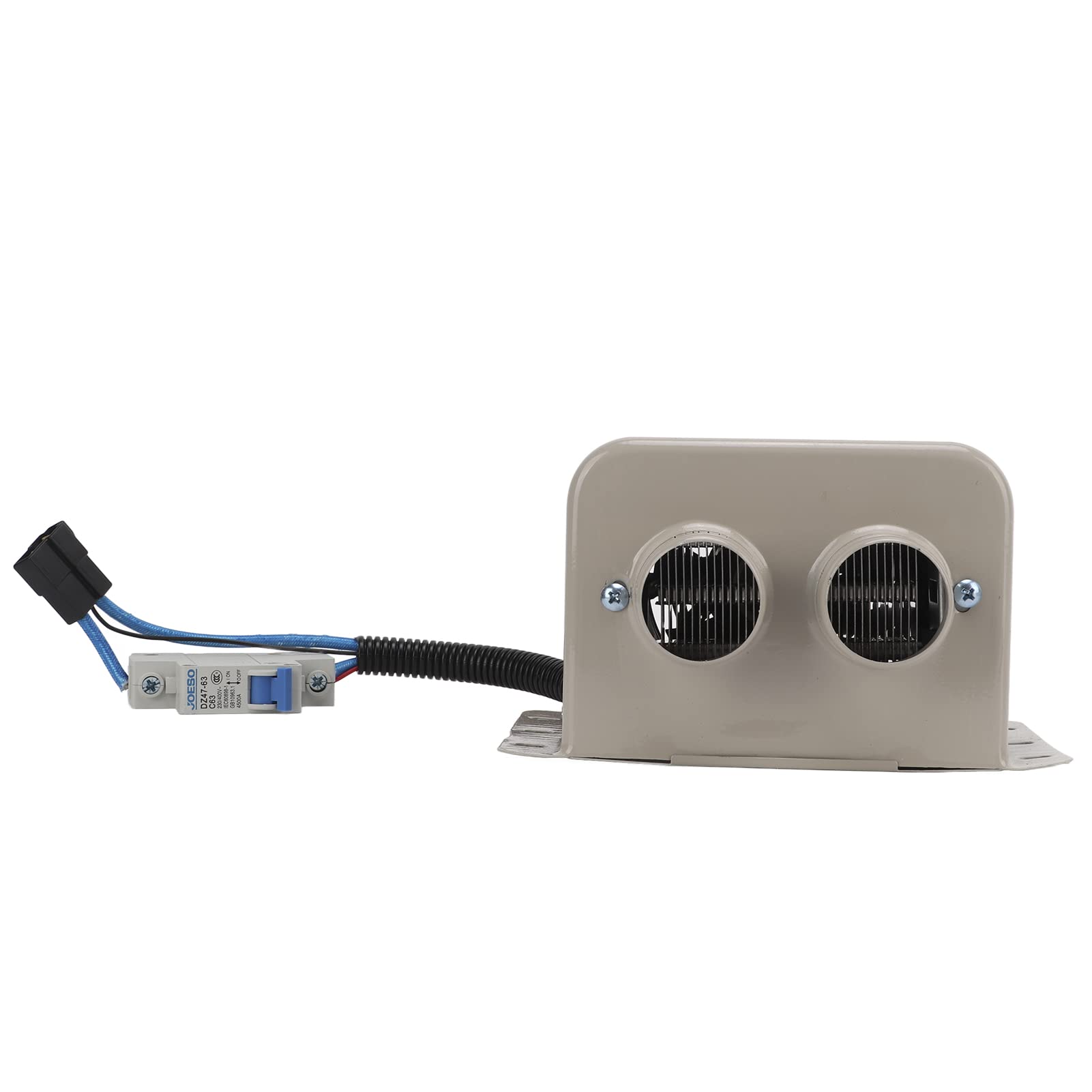 Calentador de descongelación eléctrico para automóvil 800W Ventilador de calefacción para parabrisas de automóvil de calentamiento rápido portátil con 2 orificios Desempañador (12V)