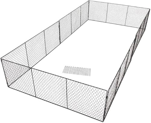 Gardener's Supply Company Jaula para cultivos de valla de jardín de 16 pulgadas de alto, protección duradera de acero contra animales salvajes,