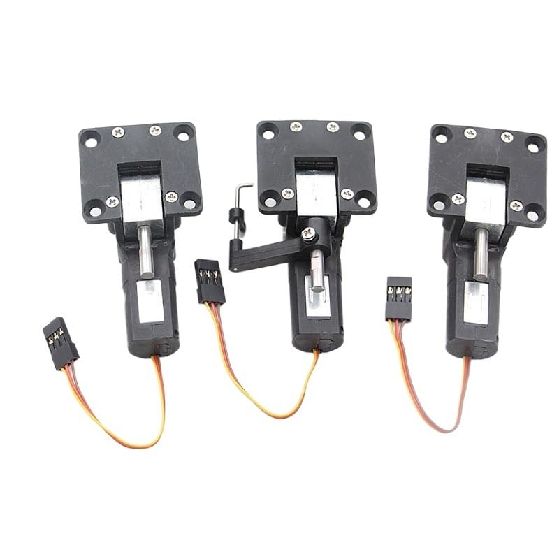 Tren De Aterrizaje Retráctil De Metal Con Servomotor Eléctrico PZ-15090SN De 3,5 Kg Y 40 G Con Conector JR De Dirección For Multicóptero De Ala Fija RC(1 set)