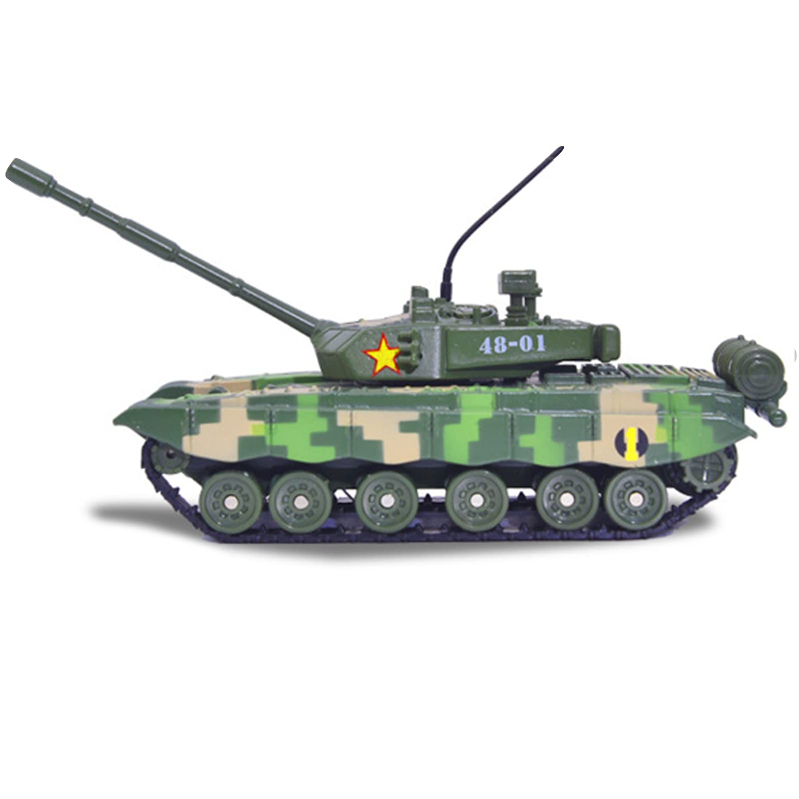 MOUDOAUER 1/48 Scale M1A2 Tank Model Alloy Fighter Military Model Diecast Tank Model for Model Collection