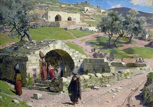 Tableau la source vierge à Nazareth Polenov une impression d'art mural haut de gamme