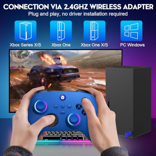 Choopp Xbox Controller, 2.4Ghz Wireless Xbox Controller, Xbox One Controller With 1000Mah Battery, Programmable, Turbo Function thumb #2
