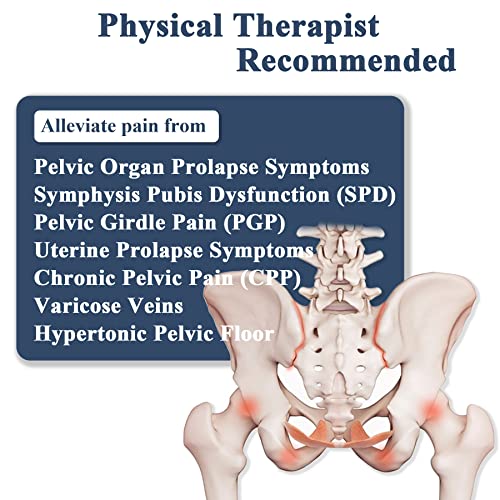 Jomeca V-Sling Pelvic Support Belt For Prolapse, Pregnancy Spd, Vulvar Varicosities, Lcs, Pelvic Floor, Organ Prolapse Support Relieve Tilted Or Twisted Pelvis Girdle Pain (Black Large) #TOP3