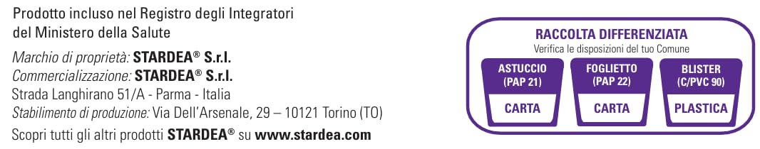 Aterostar Colesterolo - Integratore con Berberina 500 mg – 30 giorni - Integratore senza riso rosso fermentato, Monacolina K, con γ-Orizanolo, Olea Europaea e Vitamina B6 E B12 – 30 cpr - Stardea