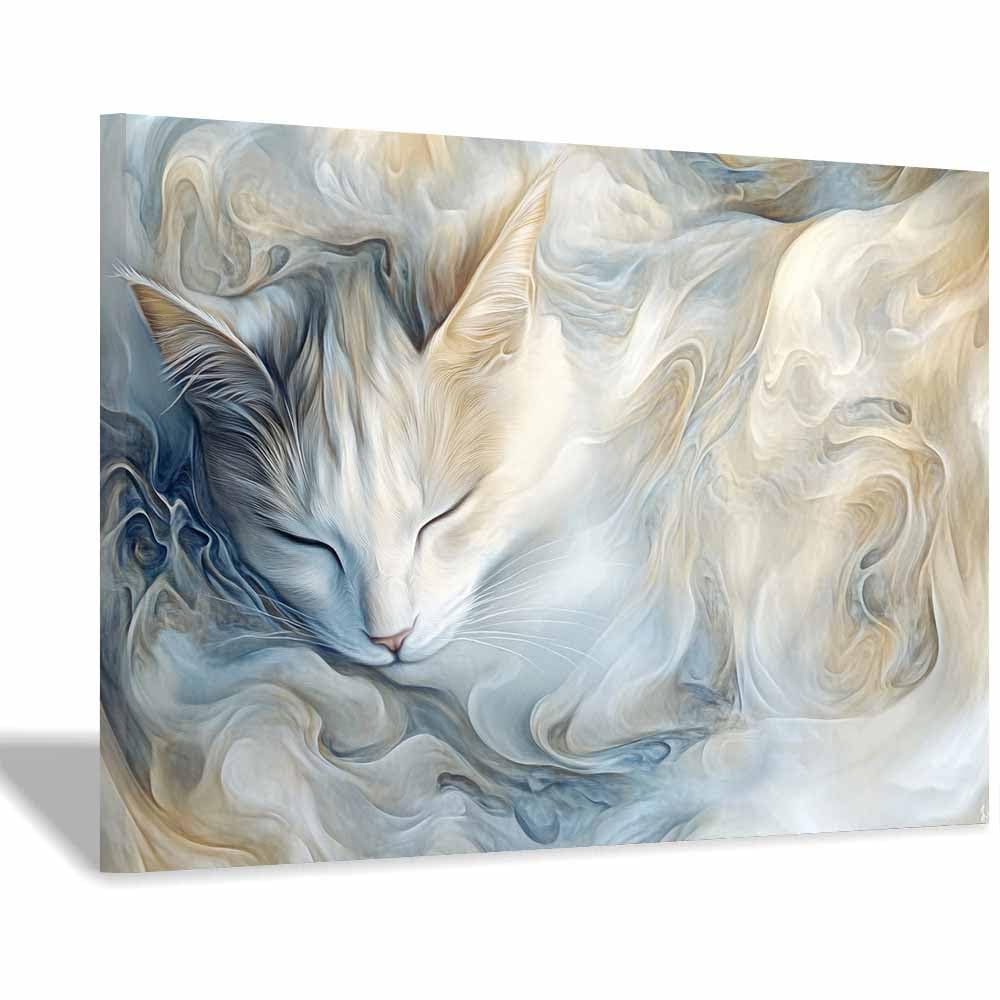 JOSUE Animal Canvas Wall Art Bathroom Abstract Artwork Landscape Painting Picture Modern Wall Art for Living Room Bedroom Home Office Kitchen Decor(Gold 28)-70x100cm Framed