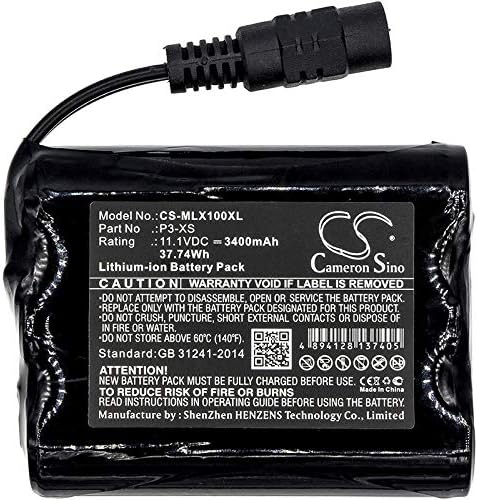 Replacement Battery for Minelab Sovereign XS Part NO P3-XS (3400mAh/11.1V)