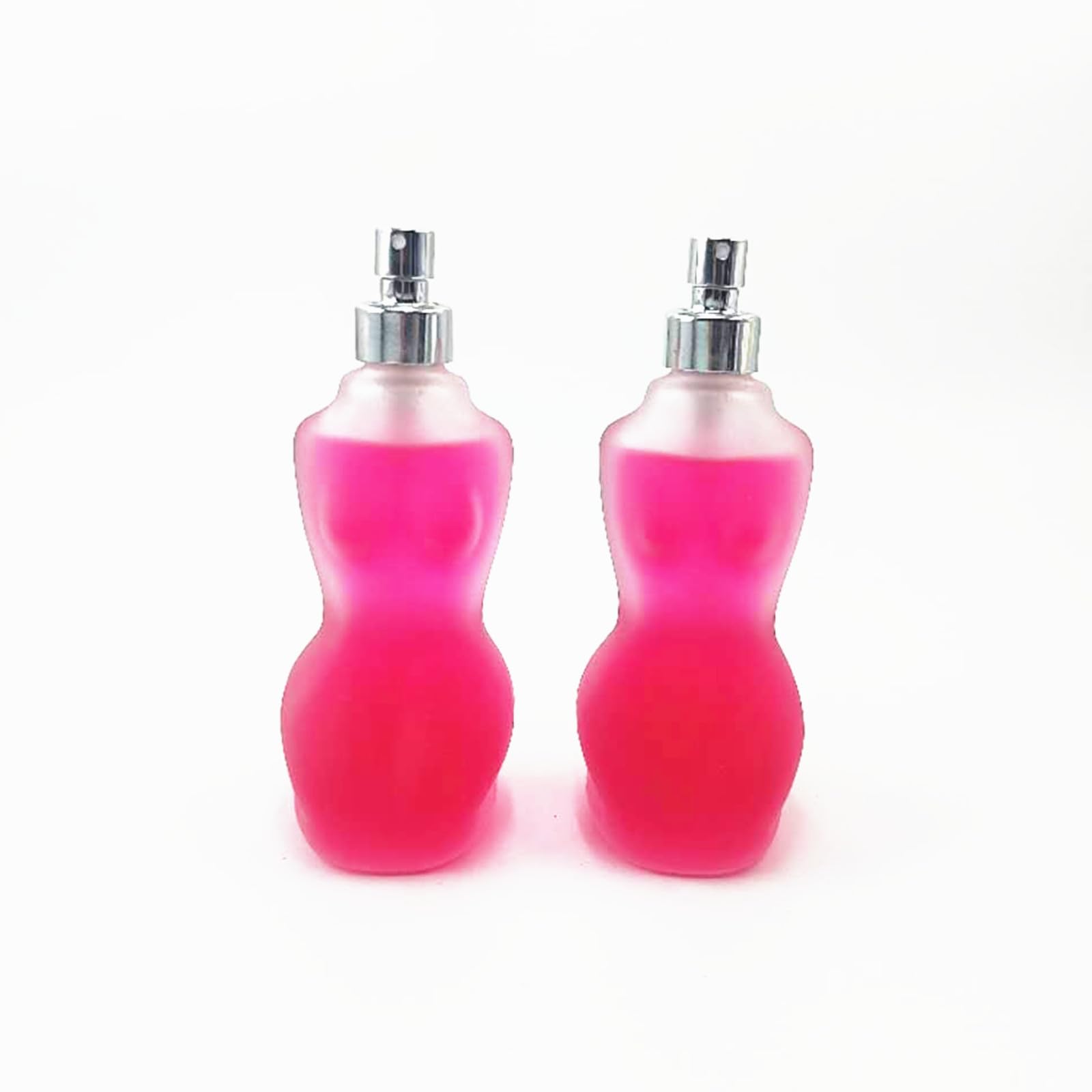 Perfume de mujer, fragancia sensual y dulce, frasco de vidrio rosa, 100 ml (2pcs Mujer)