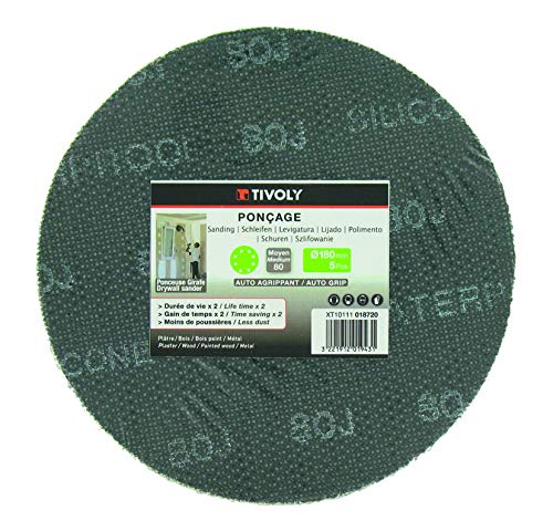 Tivoly XT10111018721 Self-Gripping Mesh Disc diameter 180 mm GR 180, Black