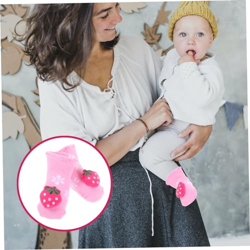 LIFKOME Cotton Non Slip Floor Socks for Boy Girl Months Autumn Winter Warm Skid Socks with Silicone Grip for Boys and Random Style2