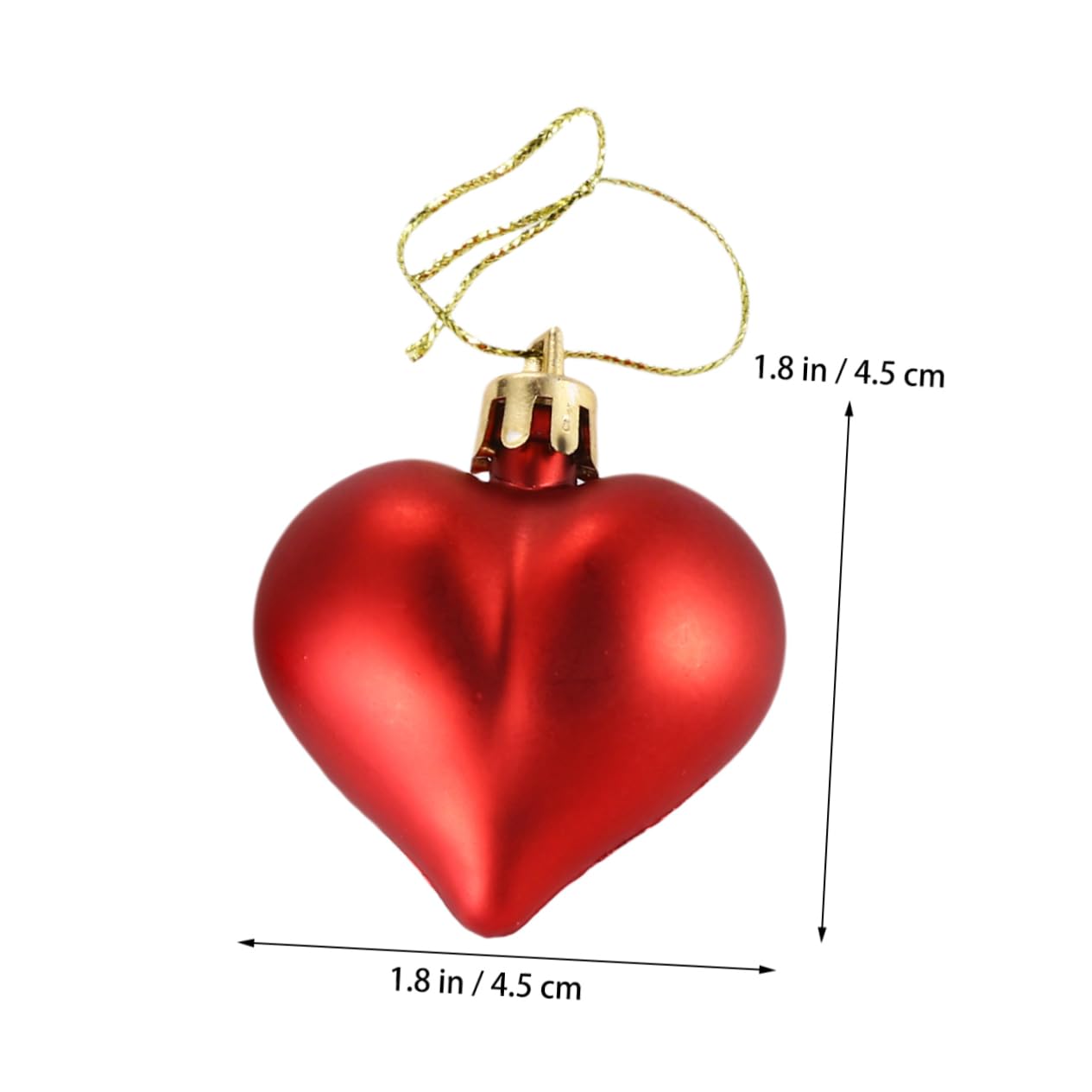 Alipis 2 Sätze Liebesherz Zum Aufhängen Gold Schillernde Kugeln Partydekorationen Liebe Herzkugeln Festlich Plastikenten Hochzeit Hängender Anhänger Hängende Ornamente Rot 36 Stück * 2