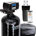 Aquasure Harmony Series 64,000 Grain Water Softener with Fine Mesh Resin for Iron Removal and Pleated Sediment Pre-Filter (64,000 Grain)