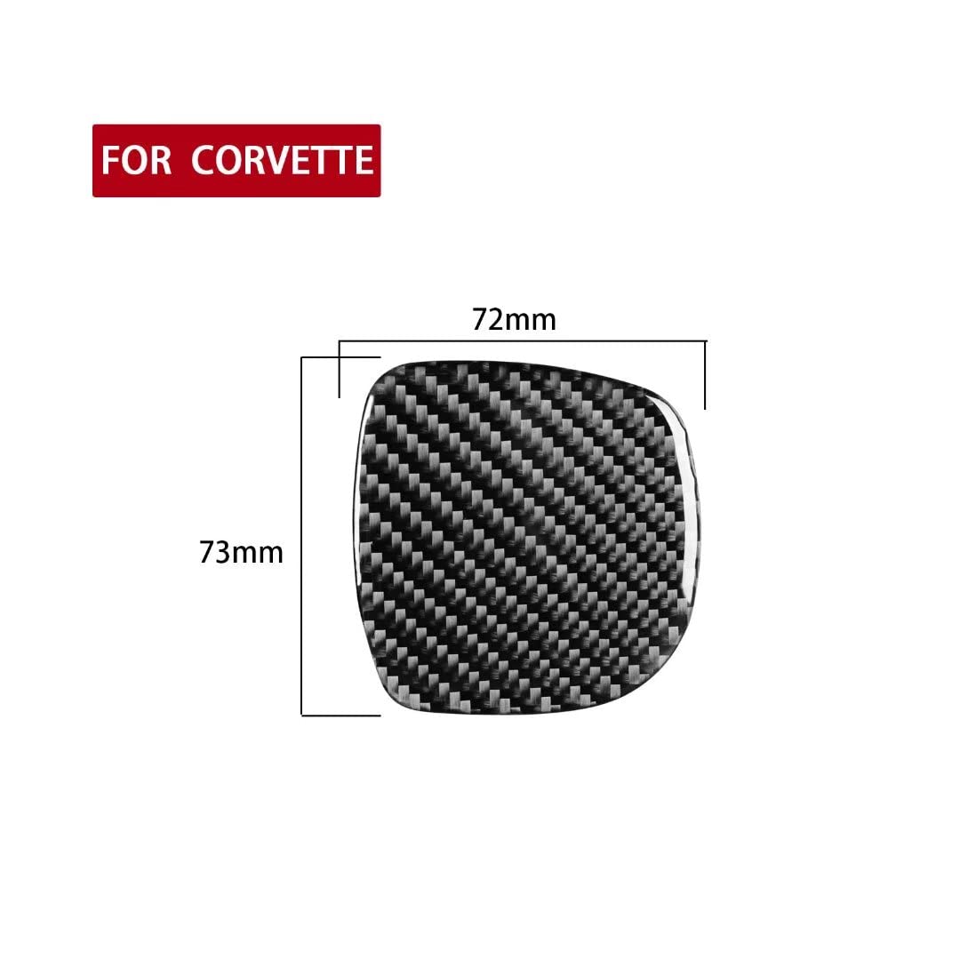 Carbon Fiber Car Interior Accessories Central Control Cup Holder Frame Cover Trim Compatible With For Chevrolet Corvette C5 1998-2004