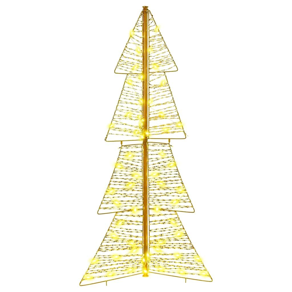 Choinka 120 cm z 100 diodami LED, ciepła biel, materiał PET, zasilanie USB, nowoczesna, do użytku wewnątrz i na zewnątrz, dekoracyjna ozdoba choinkowa, oświetlenie świąteczne, trwałe