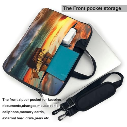 Bolso Tote para Laptop con diseño de barco pirata miniatura 3