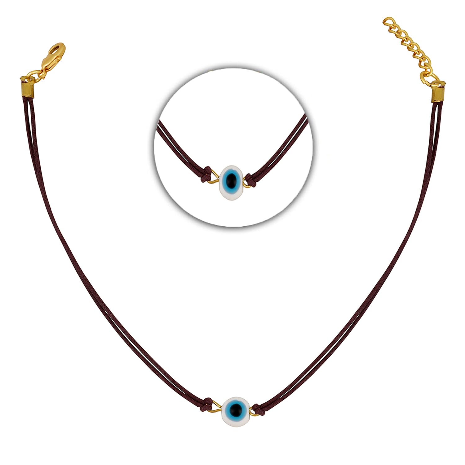 Gold Plated Evil Eye Necklace