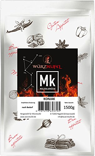 Konjak, Konjakmehl, Konjakwurzel, Teufelszunge gemahlen 16.000 cps, Konjac Gum E425. Beutel 1500g (1,5KG).