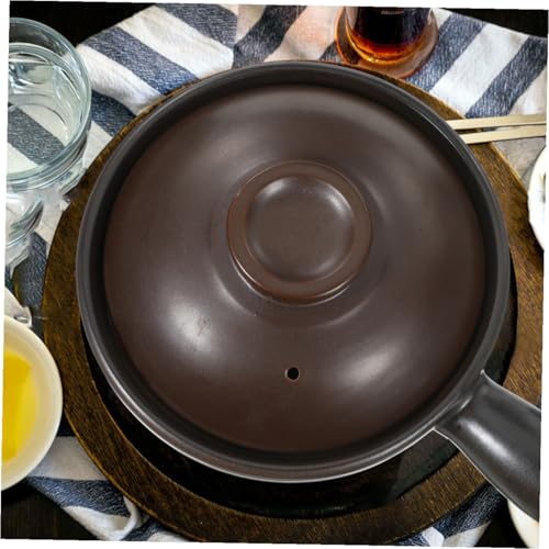 Casserole en céramique marron Cabilock : pot de cuisson traditionnel résistant