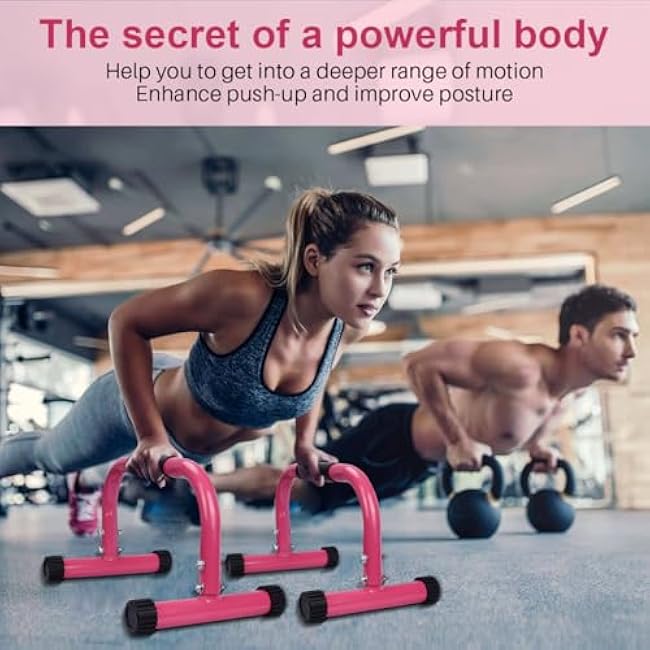 AmazeFan Parallettes Bars, High Steel Push Up Bar Strength Training For Handstands, Calisthenics Bars & Dip Bars, Calisthenic, Push Up Stands Handle for Floor Workouts Calisthenics Equipment ?