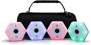 VIOLK Reaction training light, lamp speed agility response equipment, Portable Sports Fitness Lights Trainer, for basketball boxing Coaches Sports Testing Athletes Ball Training Gym (4 Lights)