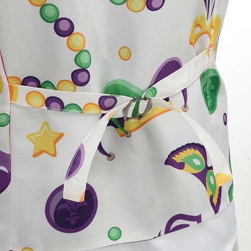Image of GRAJTCIN Men's Festive Costume Adult Mardi Gras Vest 3D-Print St Patrick's Day Suit Independence Day Waistcoats