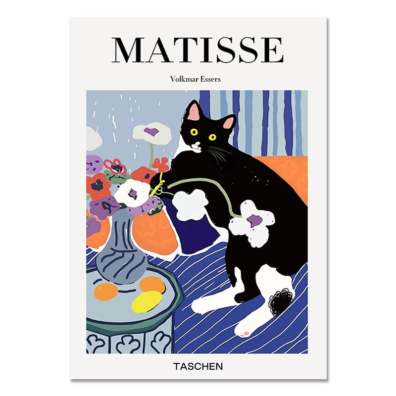 Amazon.co.jp: カラフルなアンリ・マティス猫ポスターアンリ・マティス