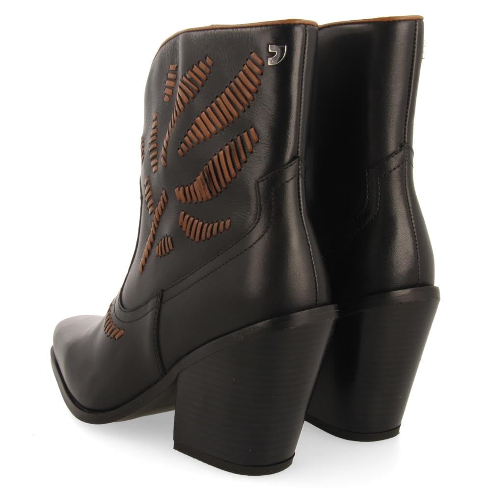 GIOSEPPO Botines Cowboy Bordado Piel RAJEC