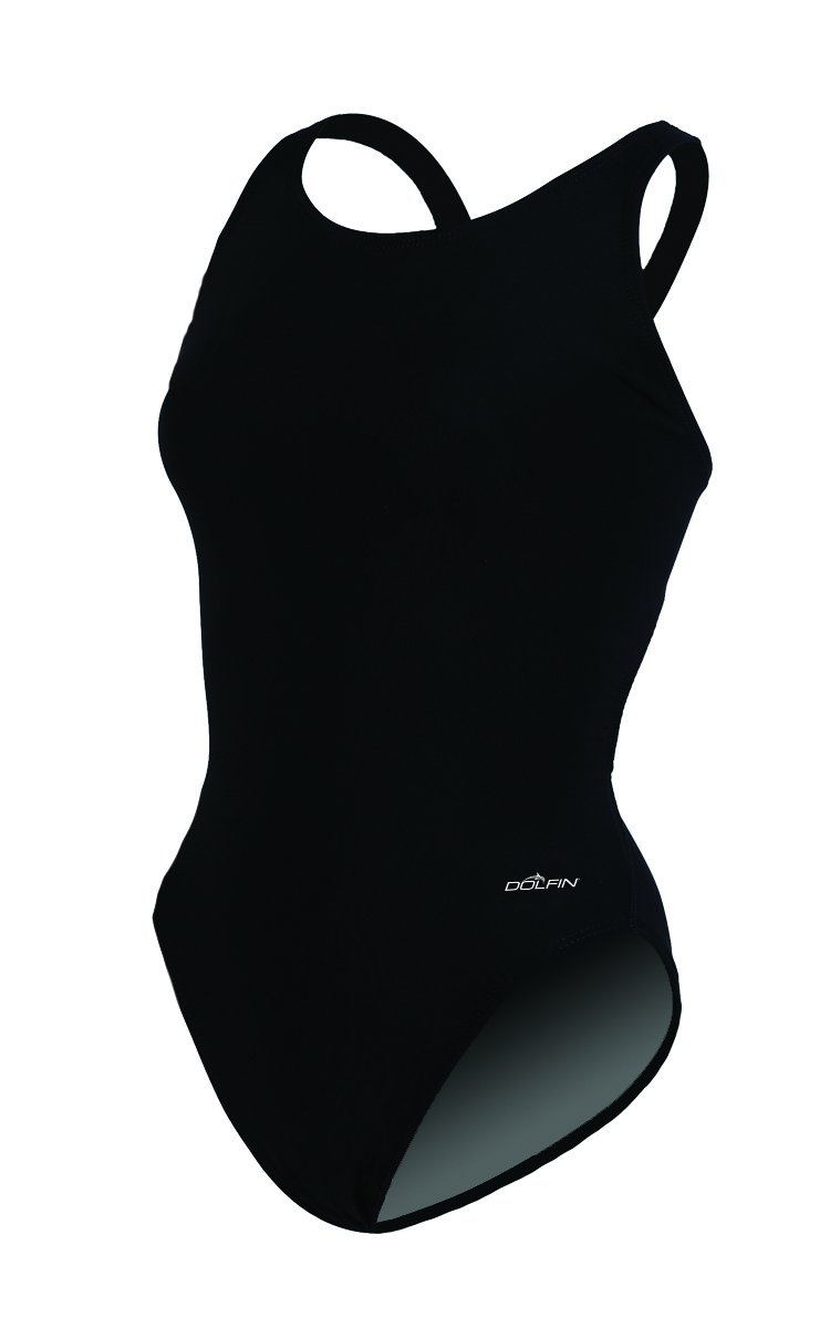 DolfinXtraSleek Womens' One Piece Swimsuit - Athletic HP Back, Competition Swimwear