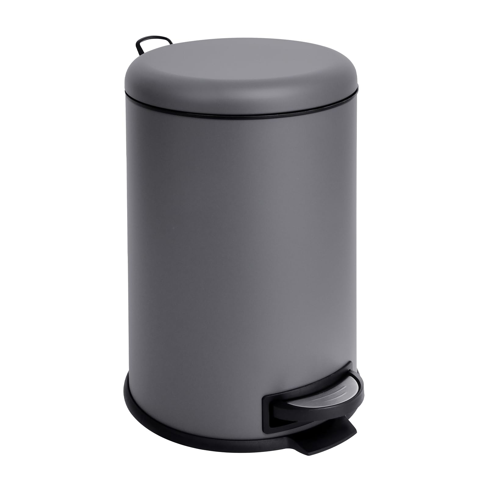 SVITA T20 Poubelle à pédale Gris 20 l Avec intérieur rond Aide à la cuisine