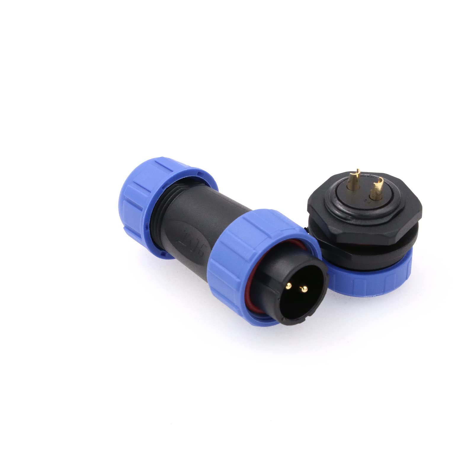 ZBLZGP HE21 2 Pin Connector 30A 8-12mm Cable IP68 Waterproof Connector Plug Male Socket Female Aviation Circular Industrial LED Lighting - Image 2