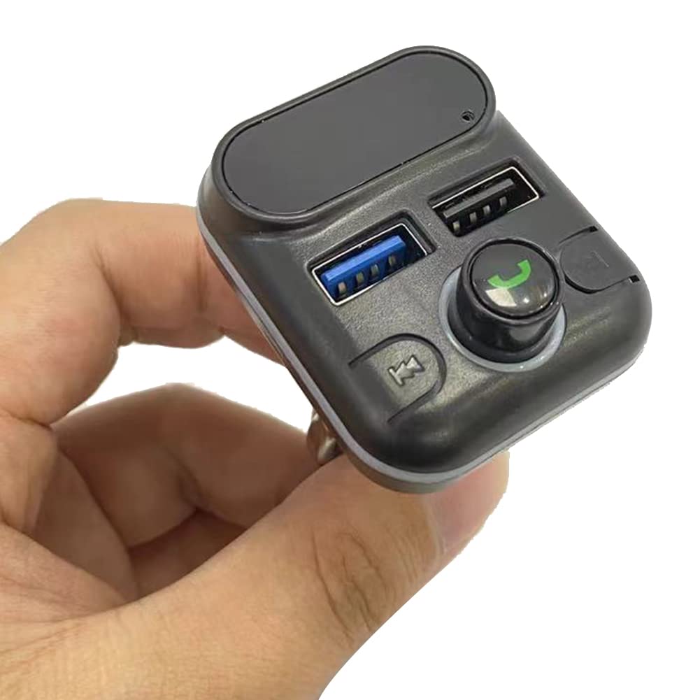 Auto-Freisprecheinrichtung M33 Bluetooth-Kompatibler 5.0-FM-Sender Dual-USB-Ladegerät-Kit MP3-Modulator-Player Disk-Player
