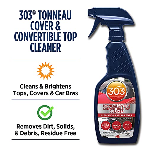 303-Products-30571CSR-Tonneau-Cover-and-Convertible-Top-Cleaner-Vinyl-and-Fabric-Top-Cleaner-Ultimate-Cleaning-Power-Helps-Remove-Tough-Stains-Rinses-Residue-Free-16-fl-oz-Packaging-May-Vary
