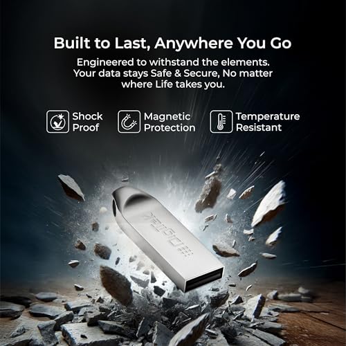 Image of Digitek (Dud 32GB 2.0V) 32GB USB 2.0 U Disk Flash Drive, High Speed Read & Write Pen Drive, Magnetic, X-Ray & Temperature Resistant, Compatible with Windows & Mac OS