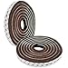SNAGAROG 2 Pcs Bande de Brosse Etanche Bande d'Etanchéité de 5M Bande à Joint Autocollante en EVA Anti-Bruit Boudin de Fenetre Antiparasitaire pour Porte Coulissante Fenêtre Garde-Robe-Marron