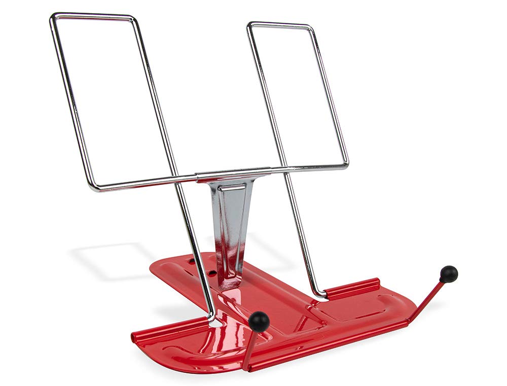 OFITURIA ® Pack 5 Atril de Escritorio Metálico y Plegable Soporte para Libros Multifuncional Ligero Ideal para Oficina y Estudio