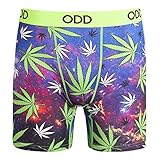Odd Sox, Funny Men's Boxer Briefs Underwear, 420 Smoke Weed Nebula, Fun Print