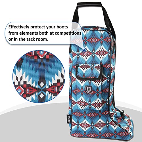 Harrison Howard Tall Boot Carry Bag Protect Rider Boots for Shows Competition Travel Long-lasting Boot Bag Tribal Abstracts3