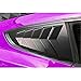 Danti 2PCS Matte Black GT Lambo Style Quarter Side Window Scoop Louvers ABS Window Visor Cover Sun Rain Shade Vent fit for Ford Mustang 2015 2016 2017 2018 2019 2020 2021