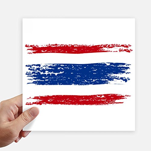 Sticker drapeau Thaïlande 20cm aquarelle haute adhérence multi-surface - 2