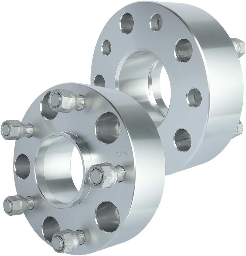 IRONTEK 2in 5x139.7mm Hubcentric Wheel Spacers (2", 77.8mm Hub Bore, M14X1.5 Studs) 5x5.5 to 5x5.5 Wheel Spacers Adapter 50mm FITS 2012-2020 for Ram 1500 Truck 2 PCS Silver