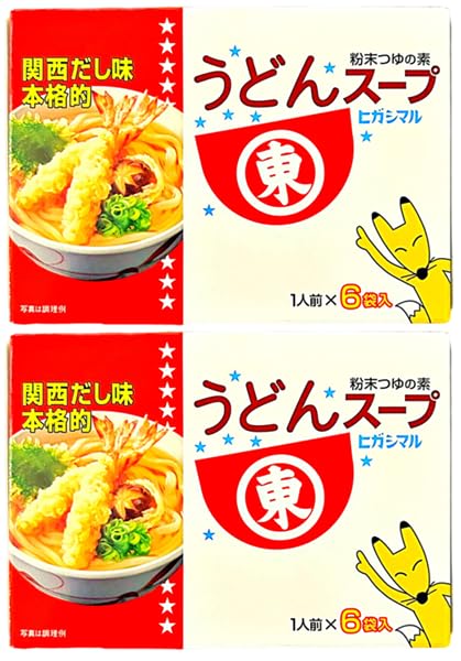Amazon.co.jp: うどんスープ 関西だし味 本格的 粉末つゆの素 6袋 (2箱
