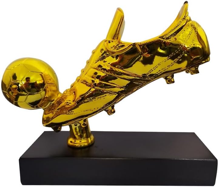24K European Golden Football Boot Replica Trophy Champion Top Shooter Award Cup Statue Fans Souvenir Cup for School Tournament