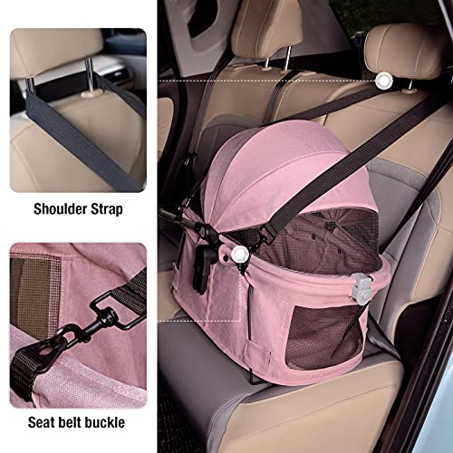 Veehoo Foldable Pet Stroller - Detachable Travel Carrier for Dog Cat and Small/Medium Pets, All in One Multifunction… - Image 8