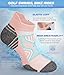 Cushioned Cotton Ankle Compression Socks for Men Women 6 Pairs Wicking Low Cut Arch Support Plantar Fasciitis Socks