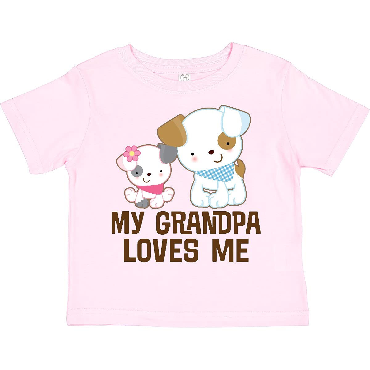 inktastic My Grandpa Loves Me Girls Toddler T-Shirt