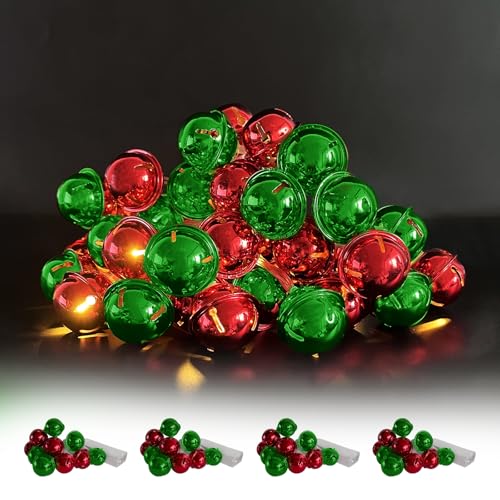 Clochettes de Noël lumineuses pour décoration de table de mariage et repas de réveillon