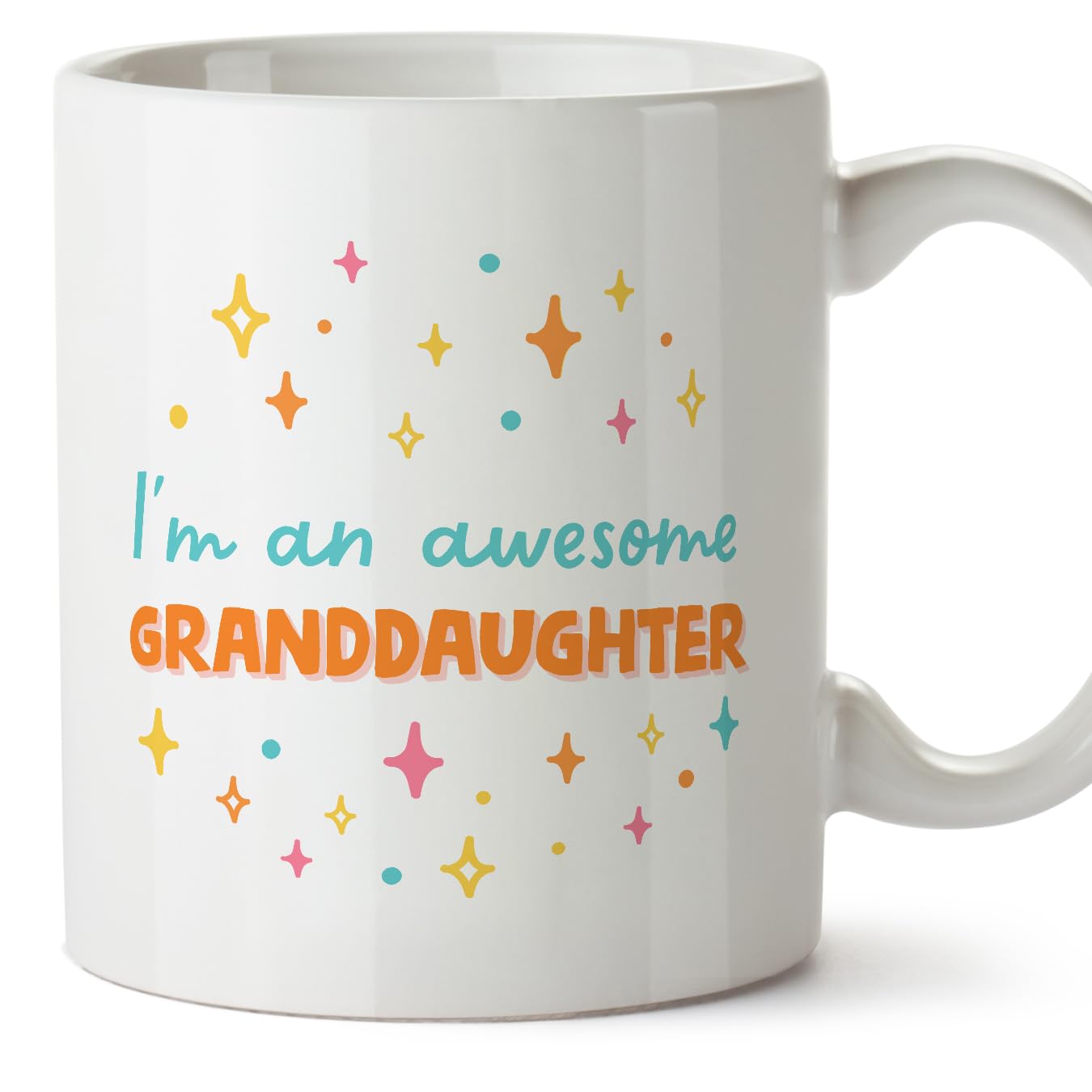 MUGFFINS Granddaughter Mug - in English - I'm Awesome! - Funny Gift - Ceramic 11oz Mug — image 1
