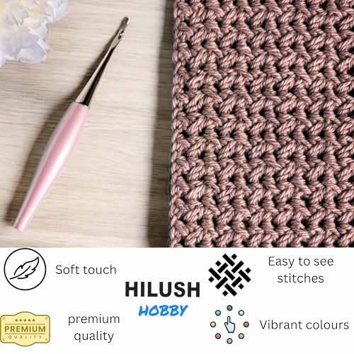 Image of Hobby,Wool Yarn dk Acrylic Hand Knitting Yarn Ball (100g /1 Ball),Suitable for Craft amigurumi Shade 001 (Wine)