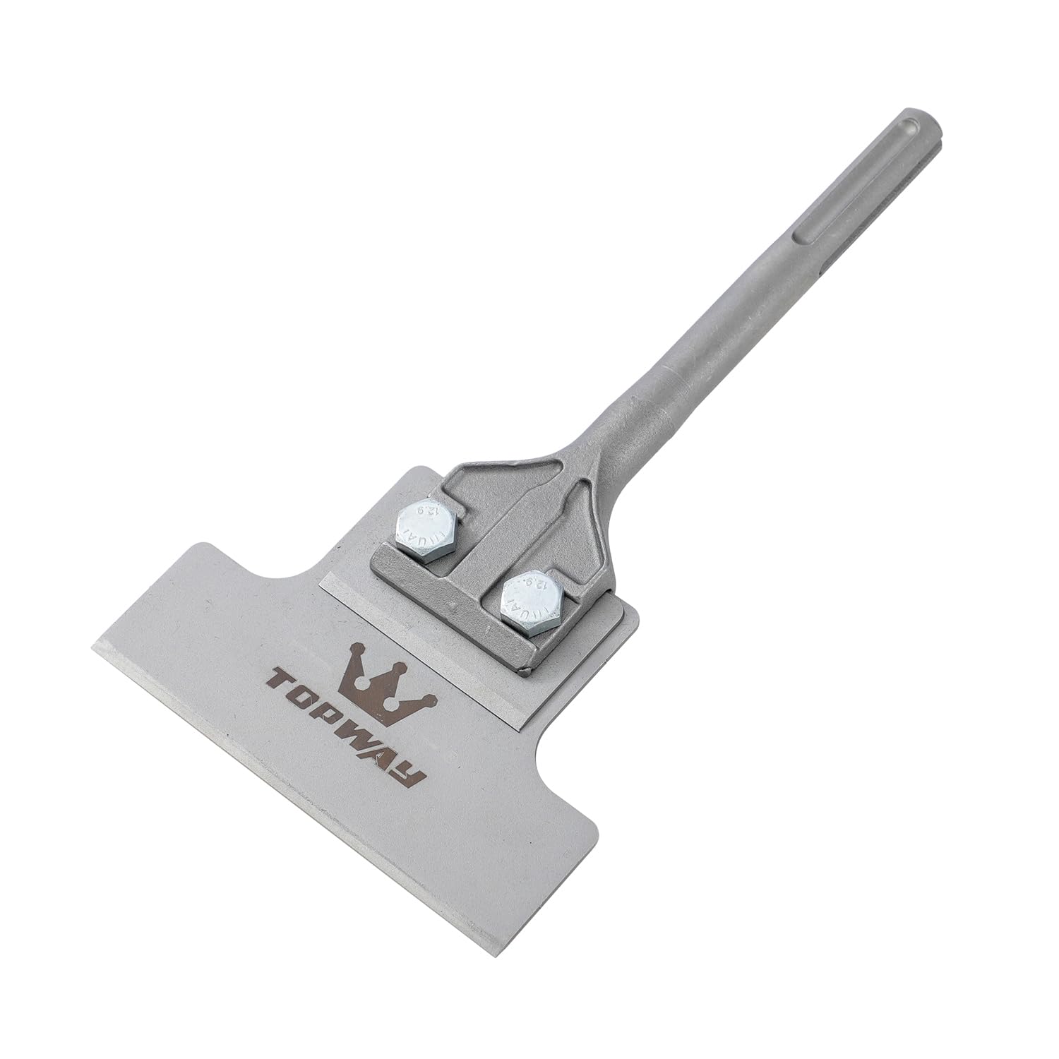 TOPWAY Cincel rascador de suelo SDS Max de 6 pulgadas de alta resistencia de 300 mm × 150 mm para quitar azulejos, adhesivo de suelo, linóleo, hormigón, mortero y superficies de pared 121123