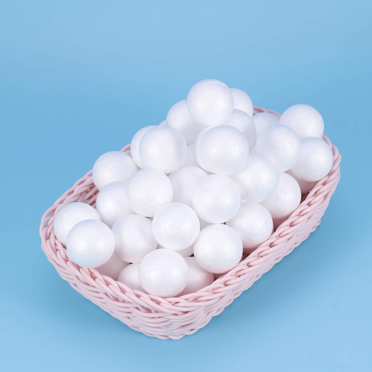 Healifty 100 Boules De Mousse Blanche 2cm - Pour DIY, Décorations, Artisanat - Solides Et Polyvalentes