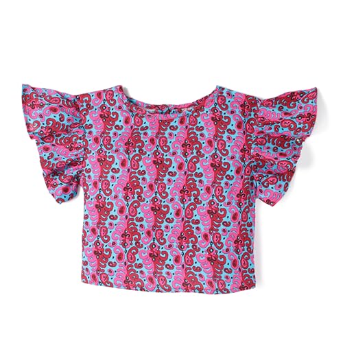 Image of Girls Premium Cotton Printed T-Shirt & Shorts Set | Summer Wear Comfortable Loungewear Clothing Set | Girls Co-Ord Set | Casual Half Sleeve Printed Top & Bottom Set
